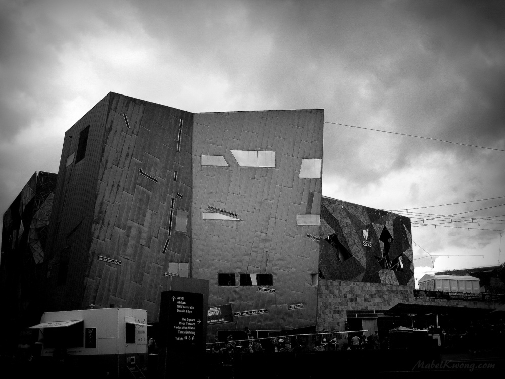 Melbourne's so-called monumental eyesore, Federation Square | Weekly Photo Challenge: Monument.