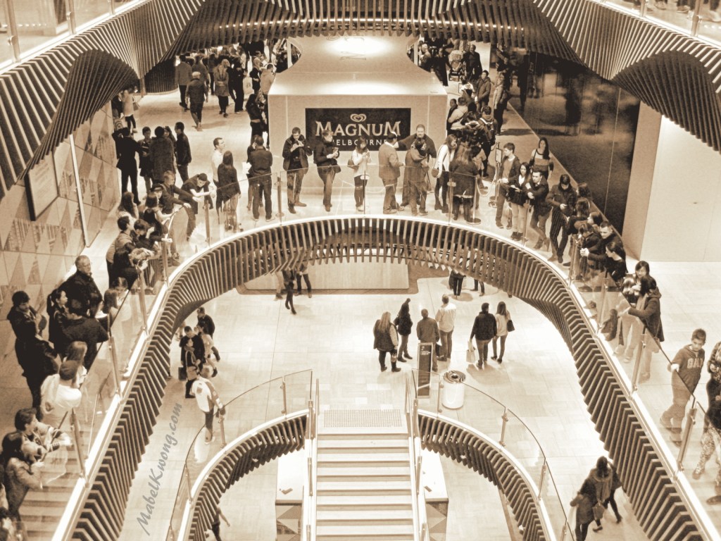 Queuing for Magnum ice-cream. Queuing for hours should be a sport in itself | Weekly Photo Challenge: Endurance.