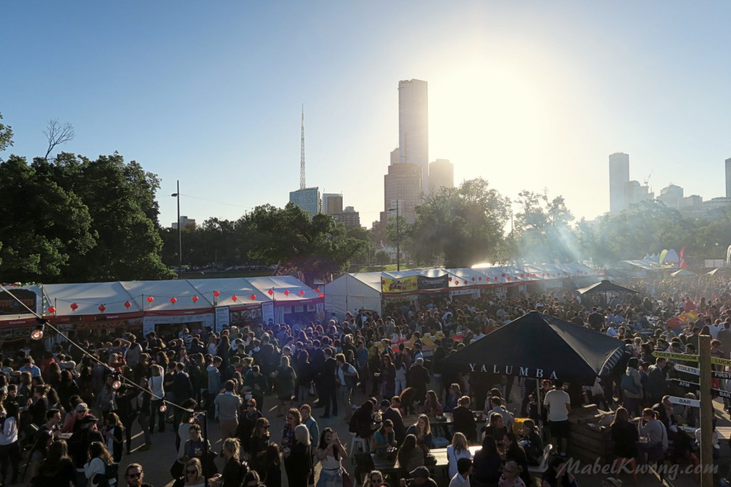 Sundown. Night Noodle Markets 2014