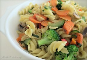 Eating with stereotypical Chinese company, it is often polite to greet each other and share dishes.